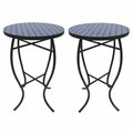 W Unlimited Mosaic Art Collection Alpine Accent Table Set of 2 SW2129E-SET2